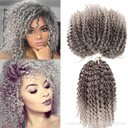 Afro Kinky twist Synthetic Marley curly Braiding Hair crotchet Extensions marley hair afro kinky hair bulk
